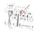Roata transmisie 2 RURIS PS6500k-1-16, pentru motosapa Dac, Ruris, Zimbru, Gigan