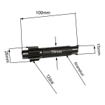 Ax canelat RURIS PS6500k-1-18, pentru motosapa Dac, Ruris, Zimbru, Gigant
