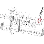 O-ring RURIS PS6500k-1-21, 39 x 2.6 mm, pentru motosapa Ruris 6 cp, 6.5 cp, 7 cp