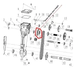 Roata dintata mers inapoi RURIS PS6500k-1-31, pentru motosapa Dac, Ruris, Gigant, Zimbru