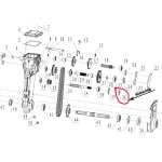 Simering transmisie RURIS PS6500k-1-36, 16 x 35 x 7 mm, pentru motosapa Ruris 6 cp, 6.5 cp, 7 cp