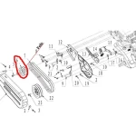 Fulie cilindrica RURIS PS6500k-4-6a, pentru motocultoarele Ruris 6500K