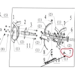 Siguranta fixare freza RURIS PS6500k-7-7, pentru motosapa Ruris 6 cp, 6.5 cp, 7 cp