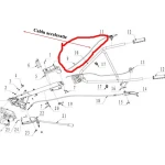 Cablu acceleratie RURIS PS710k-2-42, pentru motocultoarele Ruris 710K