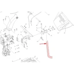 Picior adancime RURIS PS731-1-28, lungime 45 cm, pentru motocultor Ruris 731K