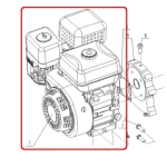 Motor complet RURIS PS731-1-7, 7 CP, pentru motocultoarele Ruris 731