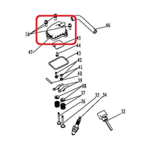 Capac culbutori RURIS PS731c-1-47, pentru motocositoarea Ruris 731C