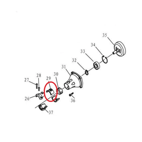 Manson A RURIS PS731c-2-29, pentru motocositoarea Ruris 731C
