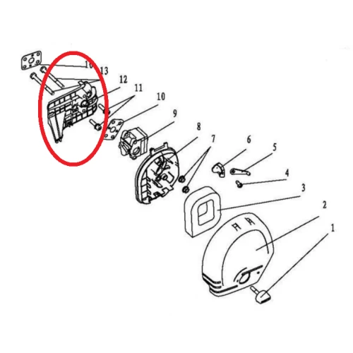 Placa izolator RURIS PS740c-1-12, pentru motocositoarea Ruris 740C