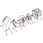 Saiba elastica RURIS PS740c-1-72, pentru motocositoarea Ruris 740C