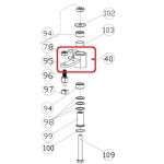Brat actionare masa RURIS PS777k-95, pentru motocoasa Ruris DAC 777K