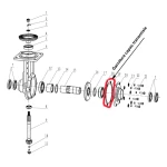 Garnitura capac transmisie RURIS PS815-5-19, pentru motocultor Ruris 815, 913, 915, 1150KS