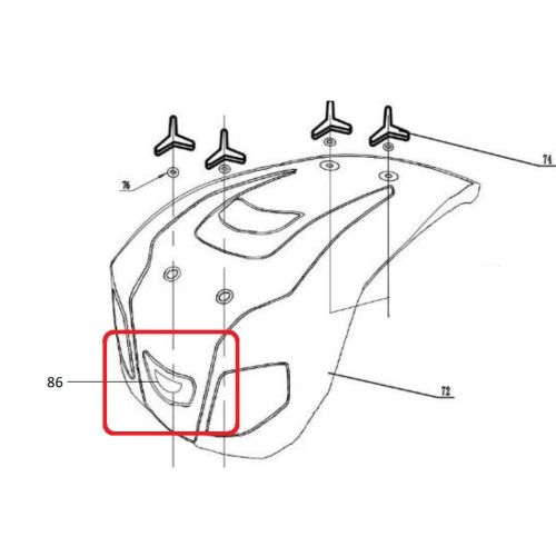 Far RURIS PS918-1-86, pentru motocultoarele Ruris 918
