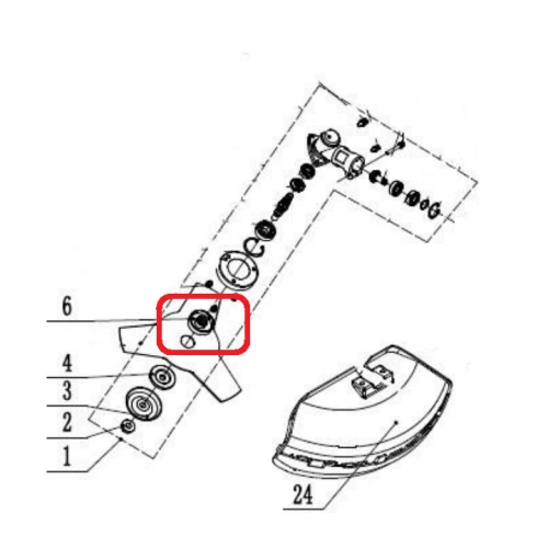 Blocator RURIS PS9260-1-12, pentru motocoasa Ruris 9260