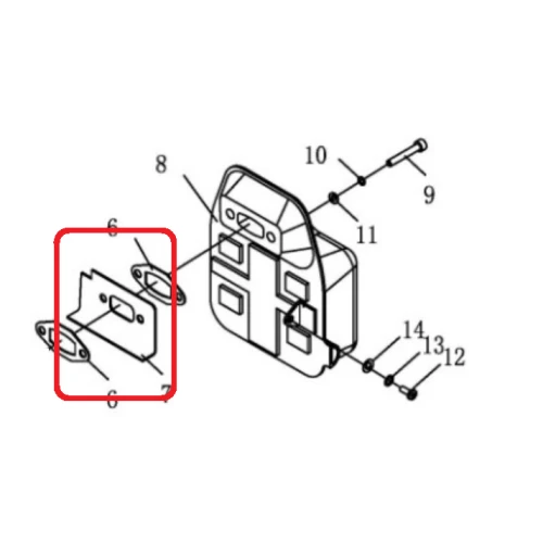 Placa RURIS PSA103-1-07, pentru pulverizatorul Ruris A103