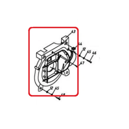 Carcasa RURIS PSA103-2-43, pentru pulverizatorul Ruris A103