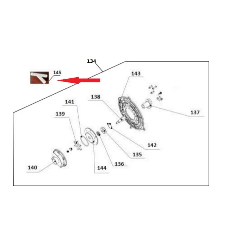 Racord Y RURIS PSA103s-2-145, pentru atomizorul Ruris A103 S