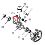 Pana semiluna RURIS PSA109S-1-33, pentru pulverizatorul Ruris A109S