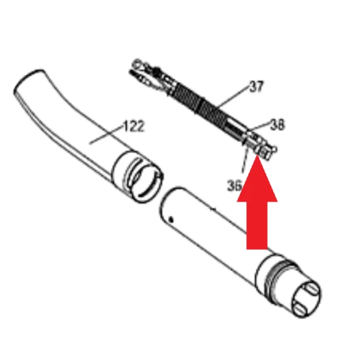 Buton stop RURIS PSA109S-2-36, pentru atomizoarele Ruris A109S