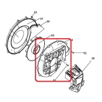 Carcasa RURIS PSA109S-2-64, pentru pulverizatorul Ruris A109S