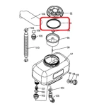 Garnitura capac RURIS PSA109S-2-93, pentru pulverizatorul Ruris A109S
