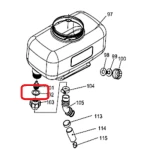 Garnitura etansare RURIS PSA109S-2-98, pentru pulverizatorul Ruris A109S