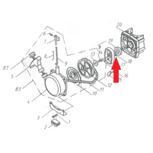 Siguranta clichet RURIS PSA203-1-18, pentru atomizoarele Ruris A203