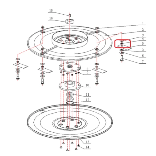 Bucsa 10x14.5 RURIS PSCRT570-2-4, pentru motocoasa Ruris CRT 570