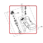 Ansamblu rezervor combustibil RURIS PSELN319s-1-57, pentru motocoasa Ruris Elan 319s
