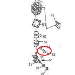 Bolt piston RURIS PSELN339-1-47, pentru motocoasa Ruris Elan 339