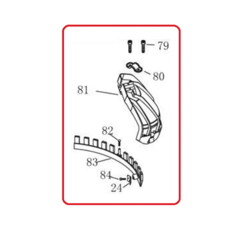 Ansamblu aparatoare RURIS PSELN359s-2-28a, pentru motocoasa Ruris Elan 359s