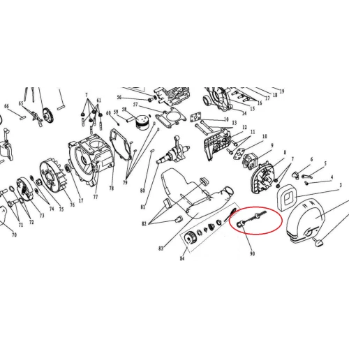 Ansamblu alimentare RURIS PSEX87-1-88, pentru motocositoarea Ruris Expert 87