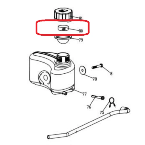 Filtru buson rezervor RURIS PSEXP6001-2-99, pentru masina de tuns iarba Ruris Express 6001