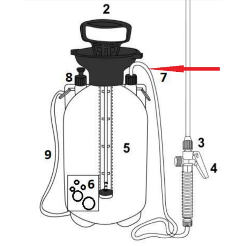 Furtun RURIS PSRS500.2020-13, pentru pulverizatorul Ruris RS500