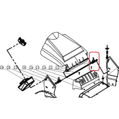 Arc torsiune stanga RURIS PSRX18-71, pentru masina de tuns iarba Ruris RX18