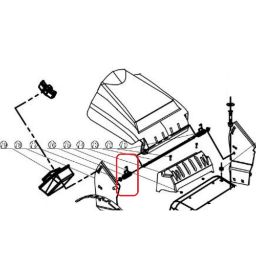 Arc torsiune dreapta RURIS PSRX18-76, pentru masina de tuns iarba Ruris RX18
