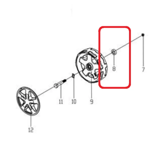 Saiba RURIS PSRX200-2-34, pentru masina de tuns iarba Ruris RX200
