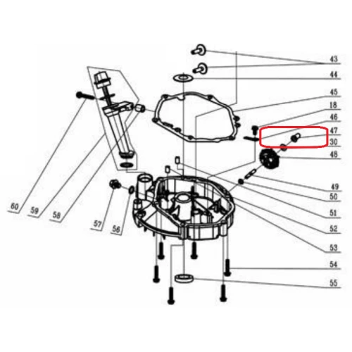 Culisa regulator RURIS PSRX331-1-47, pentru masina de tuns iarba Ruris RX331