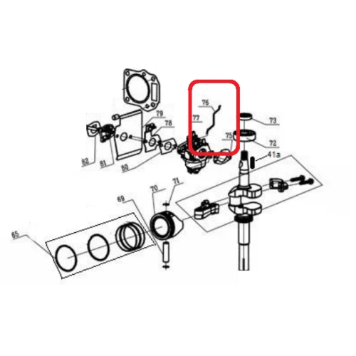 Levier soc RURIS PSRX331-1-76, pentru masina de tuns gazonul Ruris RX311