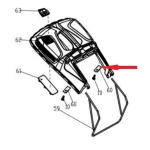 Placa RURIS PSRX441-2-72, pentru masina de tuns iarba Ruris RX441