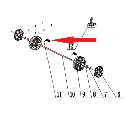 Arc RURIS PSRXI2000-11, pentru masina electrica de tuns gazonul Ruris RXi2000