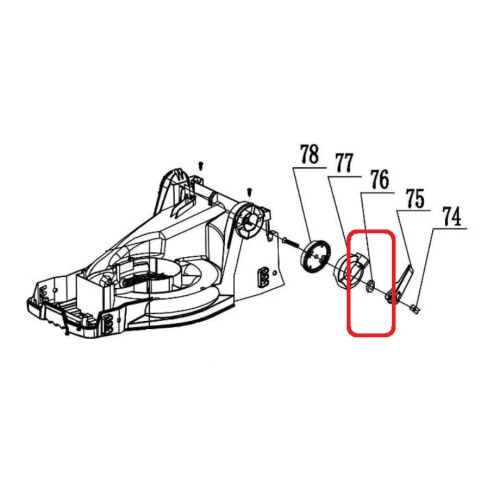 Saiba RURIS PSRXI2000-76, pentru masina electrica de tuns gazonul Ruris RXi2000