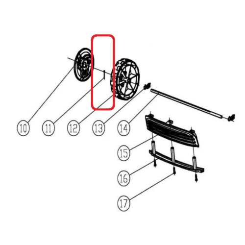 Siguranta RURIS PSSF7A106-11, pentru masina electrica de tuns gazonul Ruris SF7A106