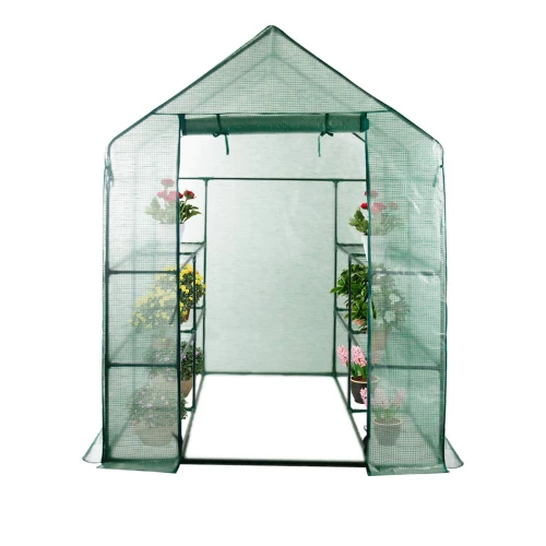 Sera polietilena Micul Fermier 1.4x1.4x1.9m densitate 140g/mp rezistenta radiatii solare UV4