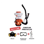 ATOMIZOR RURIS A105, 3CP, 16L, POMPA BOOSTER + KIT ECHIPAMENT DE LUCRU {MASCA+OCHELARI+SALOPETA}