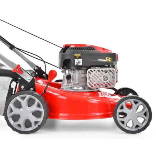 Masina de tuns iarba cu motor pe benzina, autopropulsata, HECHT 546 SC, 2.5 kW, 144 CC, latime de lucru 46 cm, cos colector 60 l