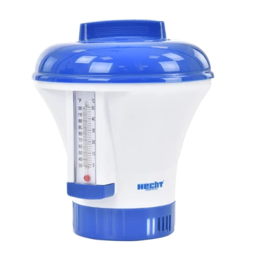 Distribuitor plutitor de tablete pentru piscina HECHT 060705, 20 g, 200 g, cu termometru