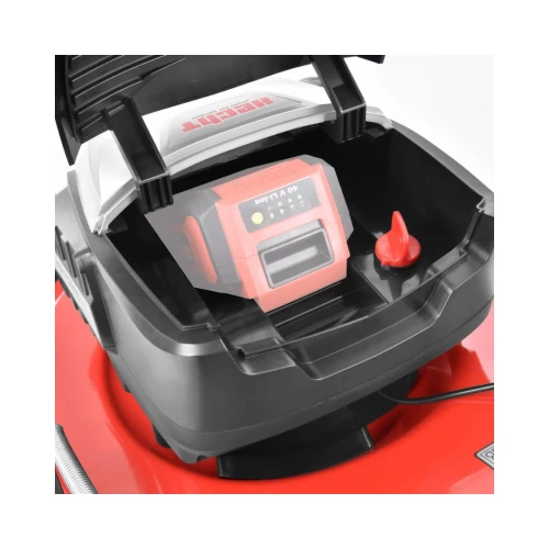 Masina de tuns iarba pe acumulatori HECHT 5041S, latime de taiere 41 cm, cos colector 50 litri, 40V, fara acumulator si incarcator