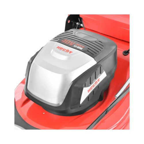 Masina de tuns iarba pe acumulatori HECHT 5041S, latime de taiere 41 cm, cos colector 50 litri, 40V, fara acumulator si incarcator