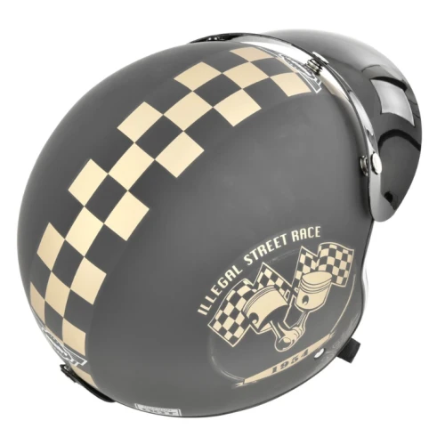 Casca moto scuter M, material ABS, marime M, 57-58 cm, captuseala detasabila/lavabila